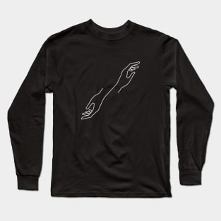 Awesome Line Art Design Long Sleeve T-Shirt